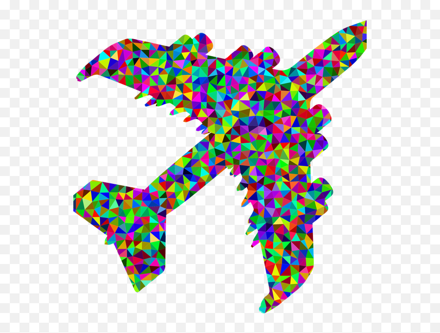 This Free Icons Png Design Of Prismatic Low Poly Airplane Icon