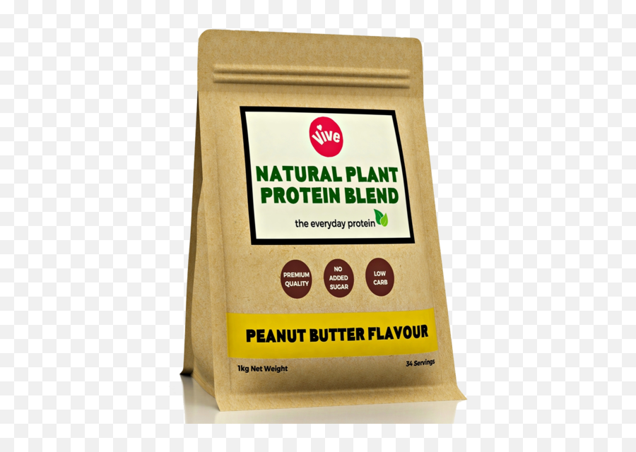 Sweetener - Free Vegan Protein Powder Peanut Butter Packaging And Labeling Png,Peanut Transparent
