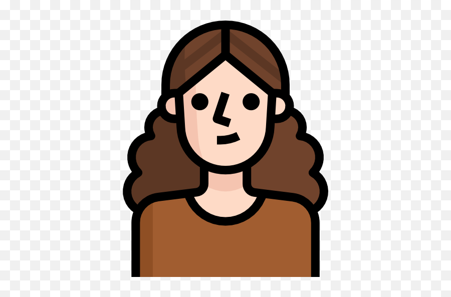 Woman Free Vector Icons Designed By Monkik Icon - Avatar Long Curly Brown Hair Png,Curly Hair Icon