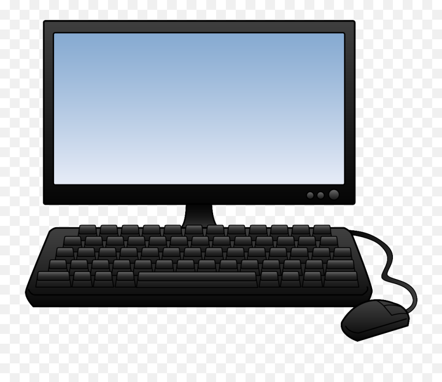 Computer Clipart - Transparent Background Computer Clipart Png,Computer Emoji Png