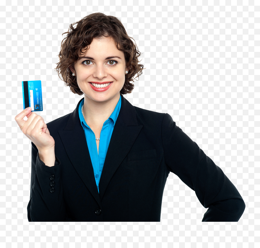 Women Holding Credit Card Png Images - Woman Holding Credit Card Png,Credit Card Transparent Background