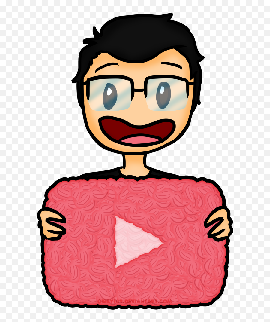 Play Button Clipart Youtube - Youtube Cartoon Png,Youtube Logo Transparent Png