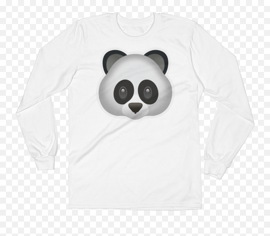 Hd Mens Emoji Long Sleeve T - Panda Png,Panda Emoji Png