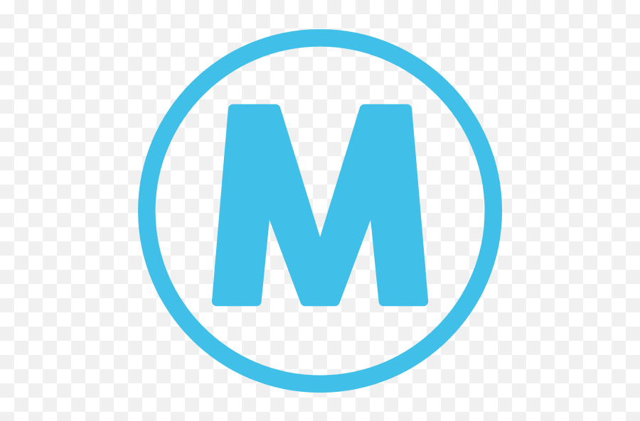 Circled Latin Capital Letter M Emoji For Facebook Email - Circle Png,M Png