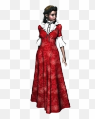 Womanposingtransparent Backgroundrender3d - Free Image Victorian Woman No Background Png,Dress Transparent Background