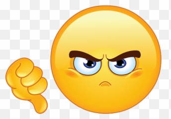 Thumb Down Smiley Copy - Bad Emoticon png