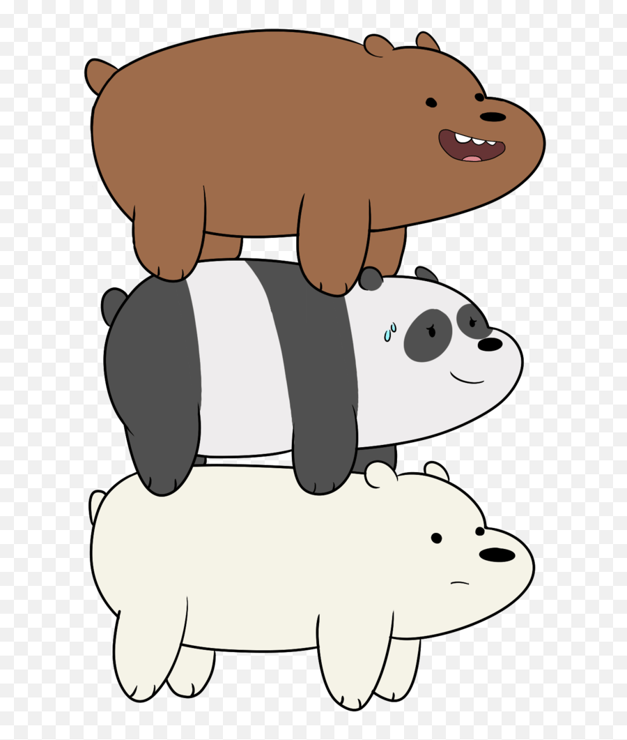 We Bare Bears T Shirt Design Clipart - We Bare Bears Stack Png,We Bare Bears Png