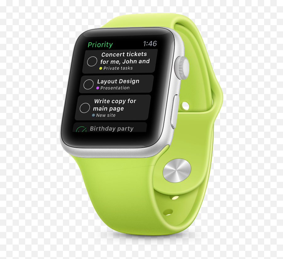 Nozbe For Apple Watch - Watch Png,Iwatch Png