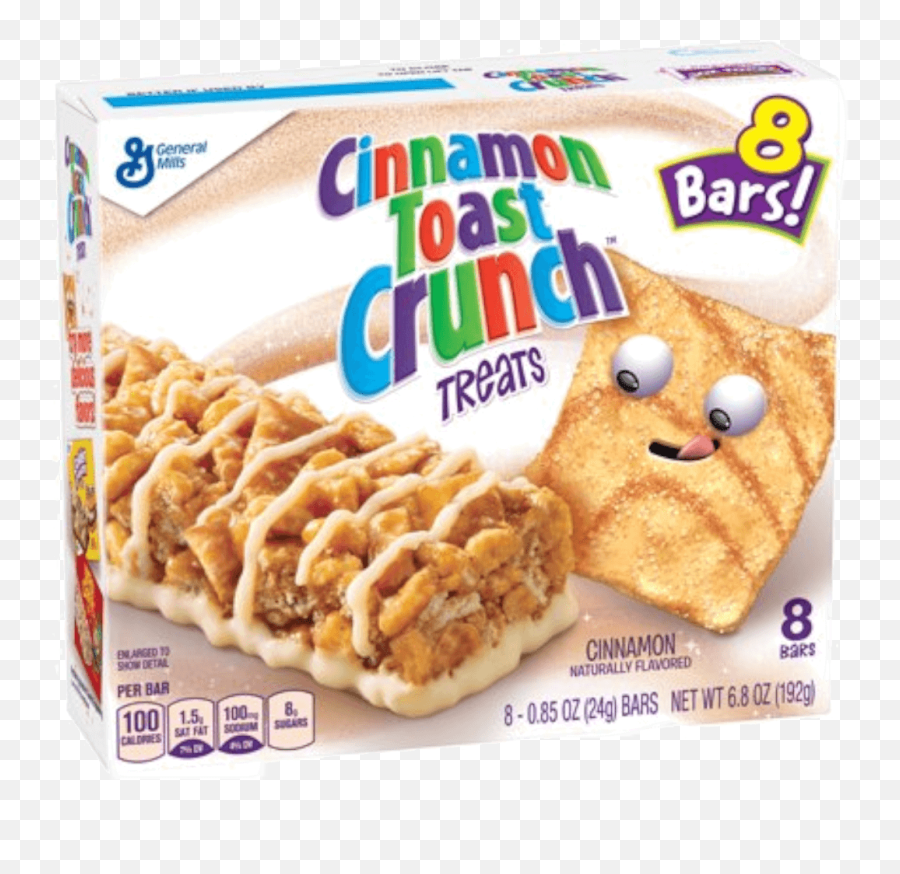 Cinnamon Toast Crunch Treats 8 Bars - Cinnamon Toast Crunch Cereal Bar Png,Cinnamon Toast Crunch Logo