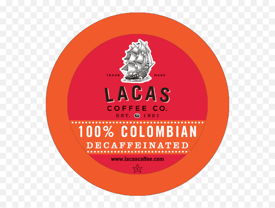 100 Colombian Decaffeinated Single Cups U2014 Lacas Coffee Company - Lacas Coffee Png,Coffee Ring Png