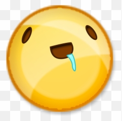 Smiley Face With Tears Of Joy Emoji - Perv Emoji Png,Derp Face Png