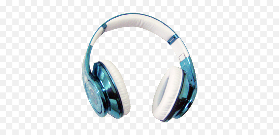Dre Studio Blue White Headphones - Transparent Blue Headphones Png,Beats By Dre Png