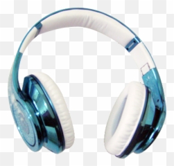 Dre Studio Blue White Headphones - Transparent png