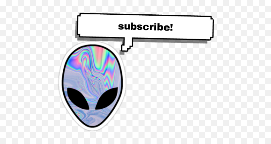 Download Hd Subscribe Alien Please Like - Alien Sticker Transparent Png,Please Subscribe Png