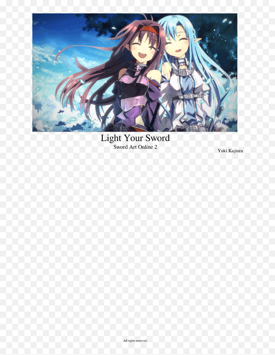 Anime Sword Png - Sword Art Online Yuki,Asuna Transparent