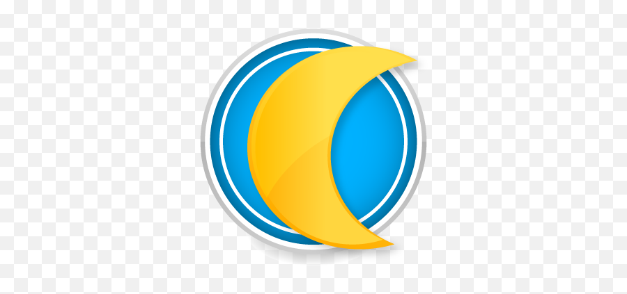 Yellow Moon Logo Template - Yellow Moon Logo Template Vector Png,Circle Logo Template