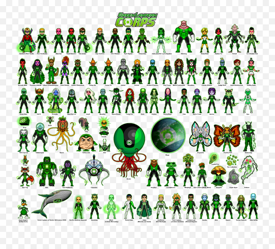 Green Lantern Corps Wallpapers Comics - All The Green Lanterns Png,Lantern Corps Logos