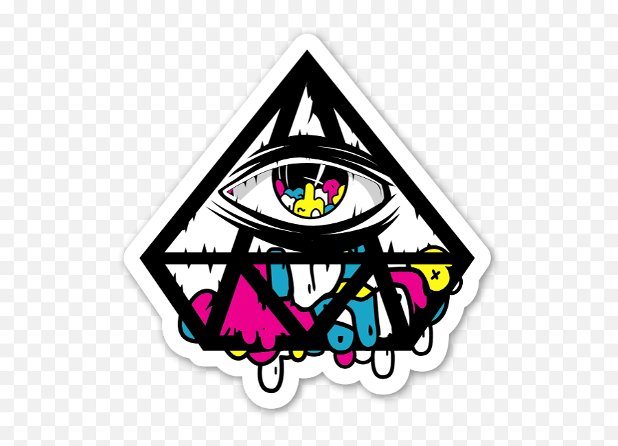 Jerkface Diamond Eye Sticker - Png Sticker Of Illuminati,Diamante Png