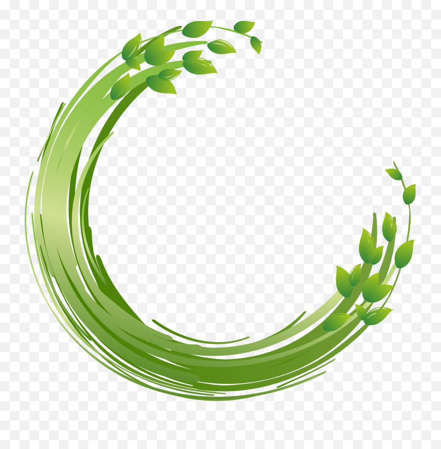 Download Computer Painted Vector Green File Circle Paintnet - Circle Green Logo Png,Floral Circle Png