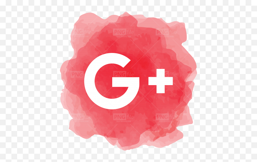 Google Plus Watercolor Social Media Icon - Photo 1033 Flat Google Icon Png,Social Media Symbols Png