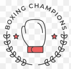 Boxing Champions Glove Star Branch Colored - Png Luva De Boxe Desenho