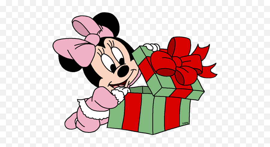 Mickey Mouse Christmas Clip Art Disney Galore - Baby Minnie Mouse Images In Red Png,Christmas Clip Art Png