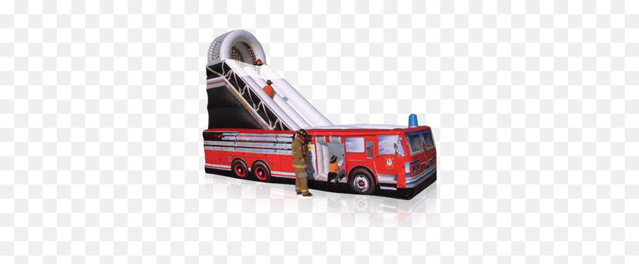 Fire Truck Slide - Partyworks Interactive Firetruck Png,Firetruck Png