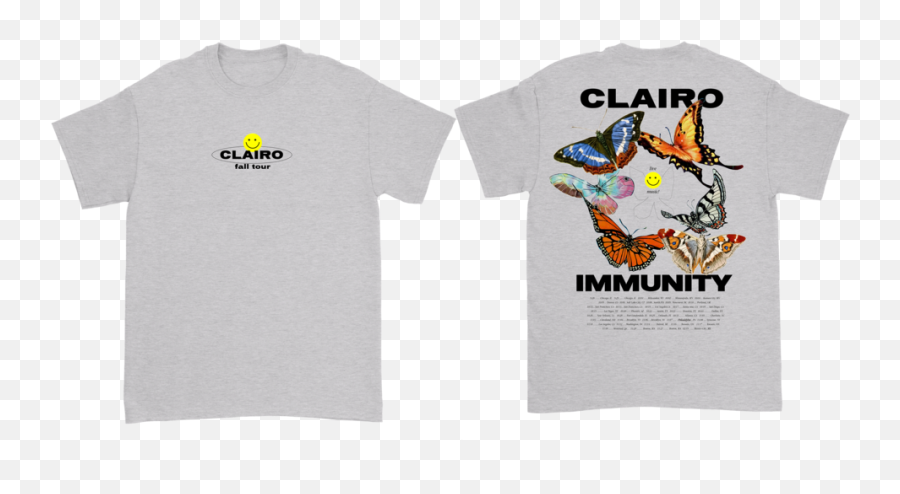 Official Shop U2014 Clairo Png Grey T Shirt
