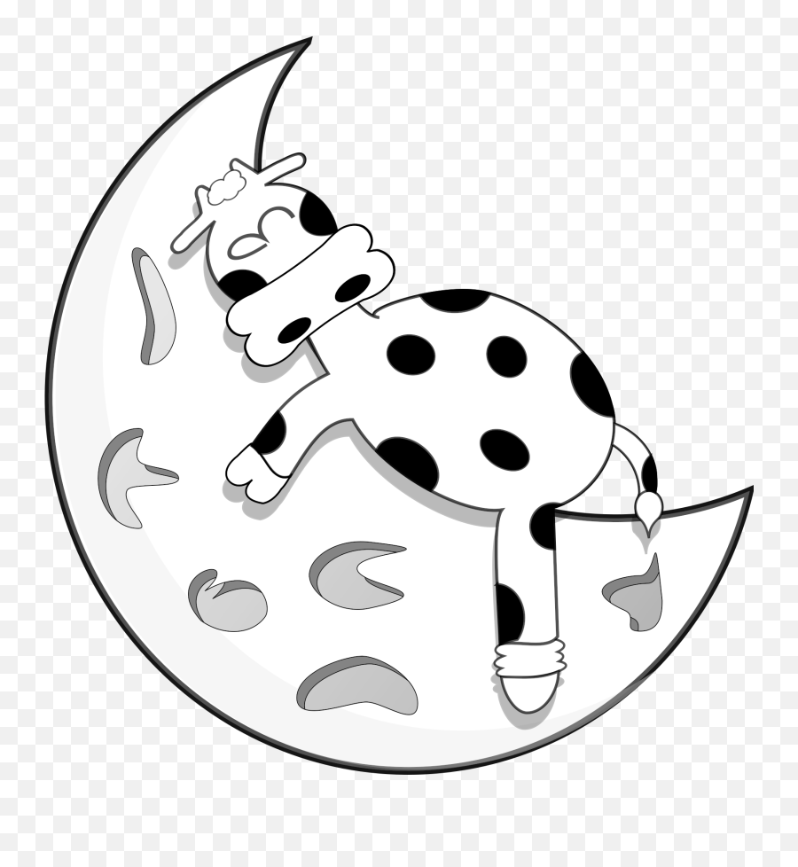 Vaca En La Luna Png Clip Arts For Web - Cow On The Moon,Luna Png