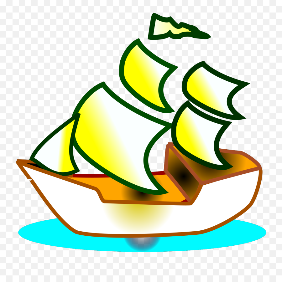 Sailing Boat Svg Vector Clip Art - Svg Clipart Green Boat Clipart Png,Boat Clipart Png