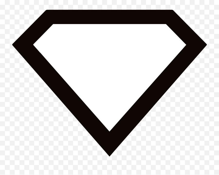 Index Of Assetsimagesclipartimagesshapes - Horizontal Png,Superman Logo Outline