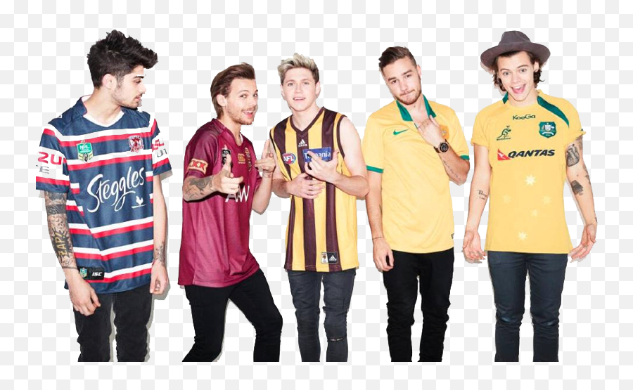 Aligned One Direction Transparent Png - One Direction Australia 2015,One Direction Transparents