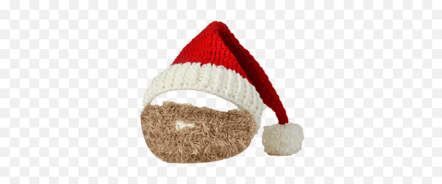 Sombrero De Beanie Santa Crochet Navidad Con Barba - Fictional Character Png,Gorro De Navidad Png