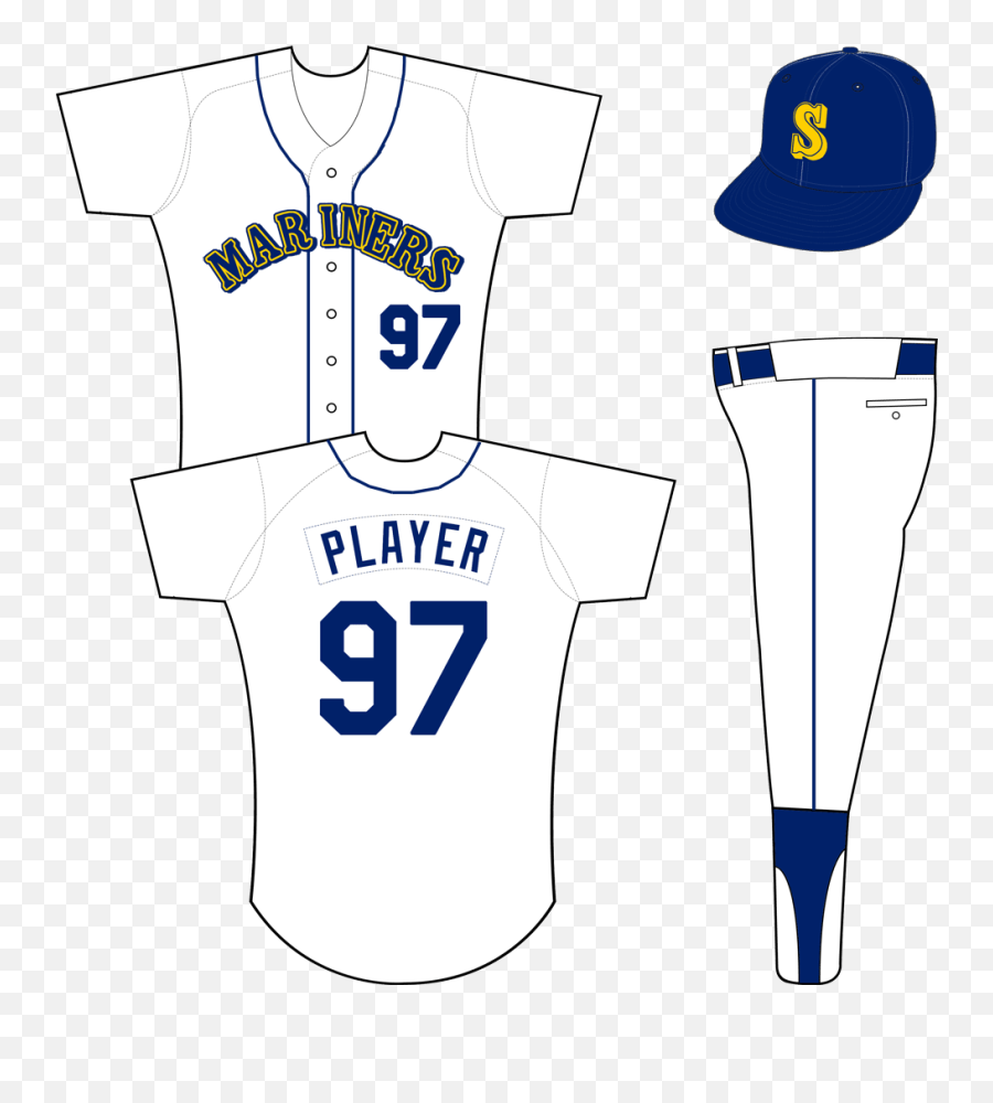 Seattle Mariners Home Uniform - American League Al Chris Tampa Bay Devil Rays Uniform 2001 Png,Mariners Logo Png