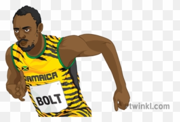 Usain Bolt 2 Illustration - Sketch Drawing Usain Bolt Png,Usain Bolt Png