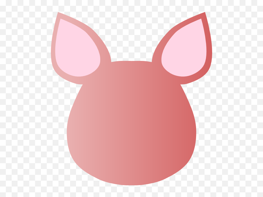 Pig Face Outline Full Size Png Download Seekpng - Blank Animal Face Clipart,Face Outline Png