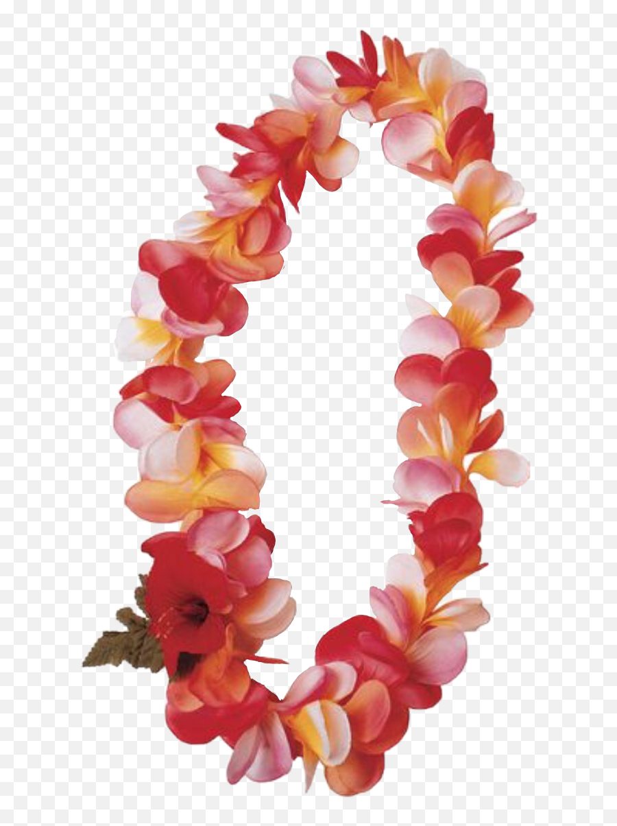 Flower Lei Sticker - Transparent Plumeria Lei Png,Lei Png