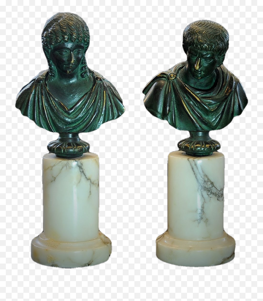 Two Greco Png Roman Bust