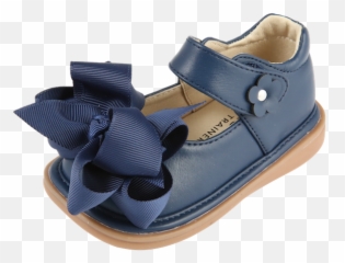 Ready Set Bow Navy Mary Jane Squeaky Shoes - Mooshu Trainers Png,Baby Shoes Png