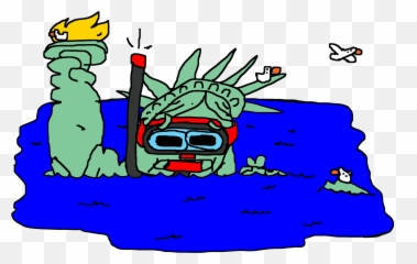 Saving The Statue Of Liberty From Climate Change - Bloomberg Of Drowning png