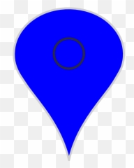 Download Hd Map Pointer Blu Png - Blue Heart Clipart Vertical,Map Pointer Png