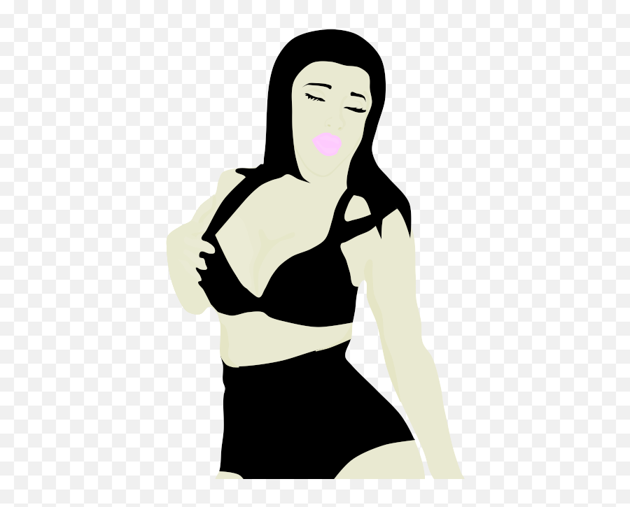Woman Clipart - Illustration Png,Kissing Png