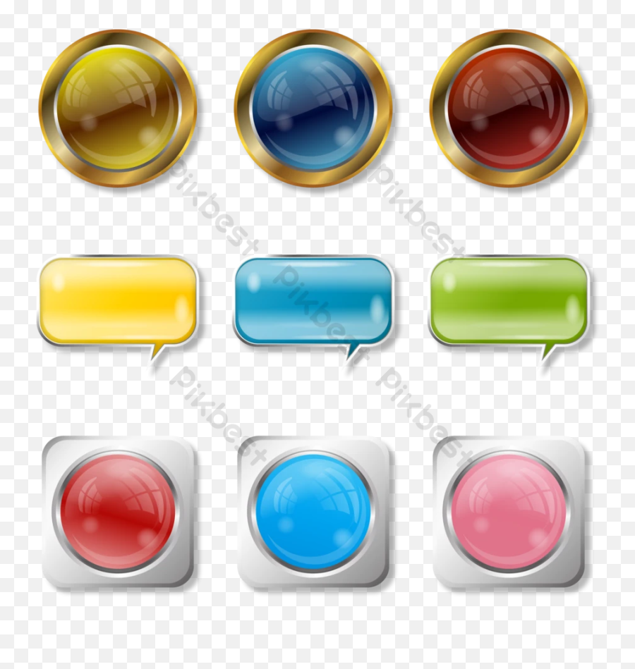 Crystal Texture Button Icon Vector - Vertical Png,Button Icon Vector