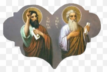 Icon Of Holy Prophets Nahum And Elijah - Christian Cross png