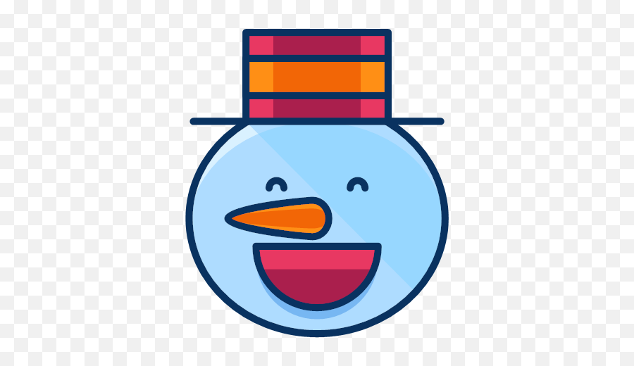 Emoticon Happy Man Smile Snow Snowman Icon - Filled Line Png,Male Face Icon