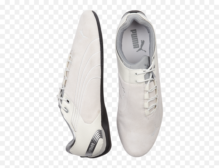 Puma Future Cat M2 White And Silver Sneakers - Lace Up Png,Puma Icon Walk Out Pant