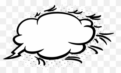 Domain Clipart Bubble Cloud - Transparent Comic Png Background