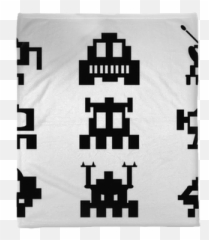 Plush Blanket Space Invaders Icons Set - Pixel Monsters Pixersus Space Invaders Icons Png,Space Invader Icon