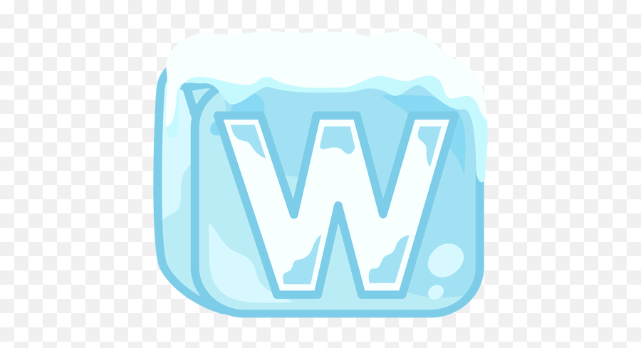 Ice Cube Letter W Transparent Png U0026 Svg Vector - Language,Ice Cubes Icon