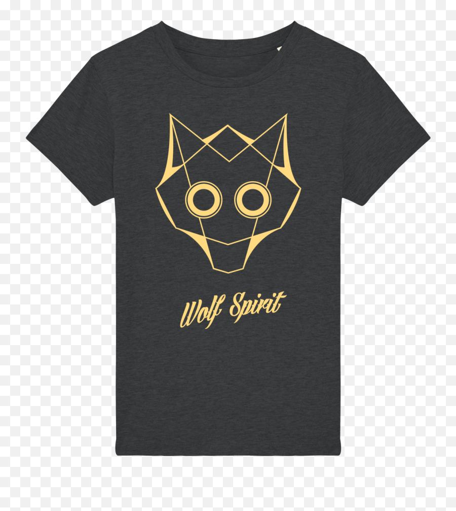 Kids Wolf Spirit Tee - Organic Cotton Gold Val Sauvage Png,Wolf Face Png
